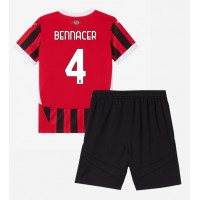 Camiseta AC Milan Ismael Bennacer #4 Primera Equipación para niños 2024-25 manga corta (+ pantalones cortos)